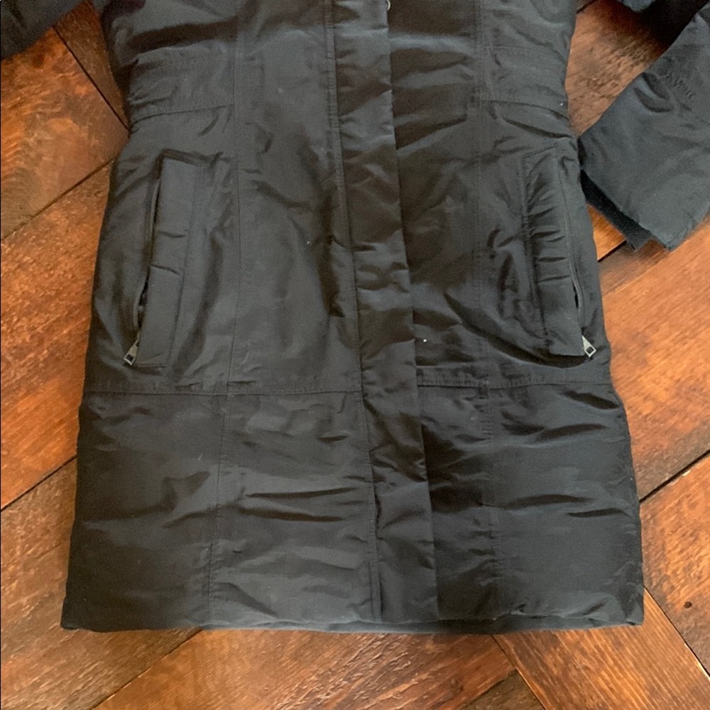 Women's Black Hooded Jacket - Picture 3 of 7